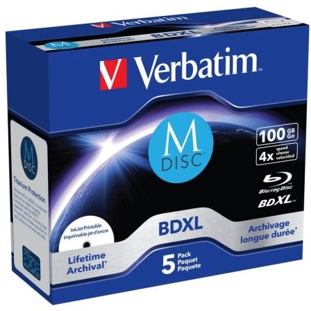 Verbatim BD-R M-Disc 100 GB 4x Paquete de 5